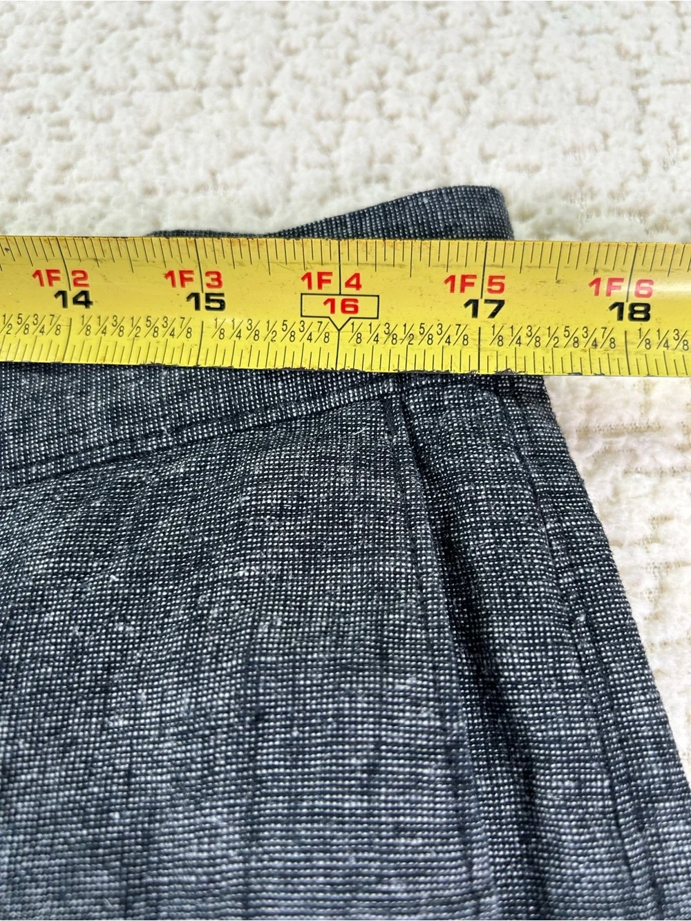 Banana Republic Linen Chambray City Shorts Men’s 34 Dark Indigo Chino Preppy